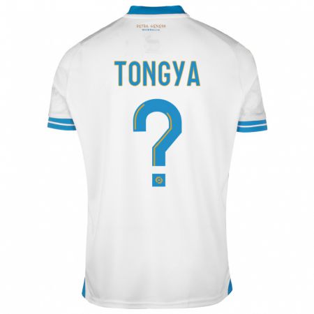 Kandiny Niño Camiseta Franco Tongya #0 Blanco 1ª Equipación 2023/24 La Camisa Chile
