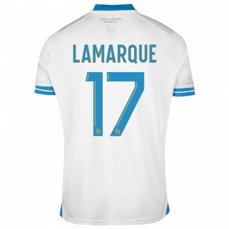 Kandiny Niño Camiseta Alais Lamarque #17 Blanco 1ª Equipación 2023/24 La Camisa Chile
