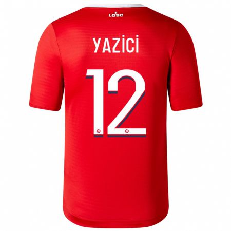 Kandiny Niño Camiseta Yusuf Yazici #12 Rojo 1ª Equipación 2023/24 La Camisa Chile