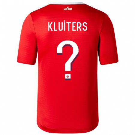 Kandiny Niño Camiseta Luuk Kluiters #0 Rojo 1ª Equipación 2023/24 La Camisa Chile