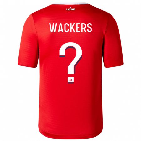 Kandiny Niño Camiseta Maxime Wackers #0 Rojo 1ª Equipación 2023/24 La Camisa Chile