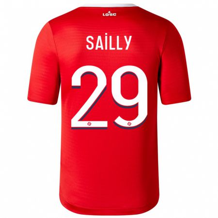 Kandiny Niño Camiseta Charlotte Sailly #29 Rojo 1ª Equipación 2023/24 La Camisa Chile