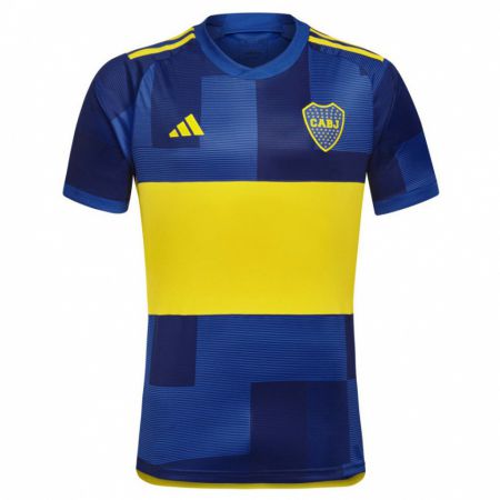 Kandiny Niño Camiseta Lucas Palma #20 Azul Oscuro Amarillo 1ª Equipación 2023/24 La Camisa Chile