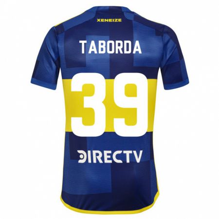 Kandiny Niño Camiseta Vicente Taborda #39 Azul Oscuro Amarillo 1ª Equipación 2023/24 La Camisa Chile