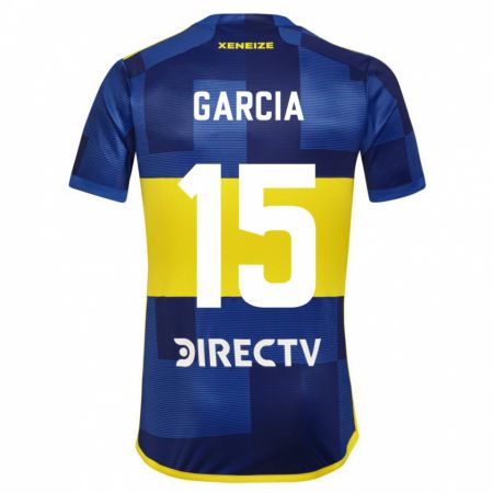 Kandiny Niño Camiseta Ramiro Garcia #15 Azul Oscuro Amarillo 1ª Equipación 2023/24 La Camisa Chile
