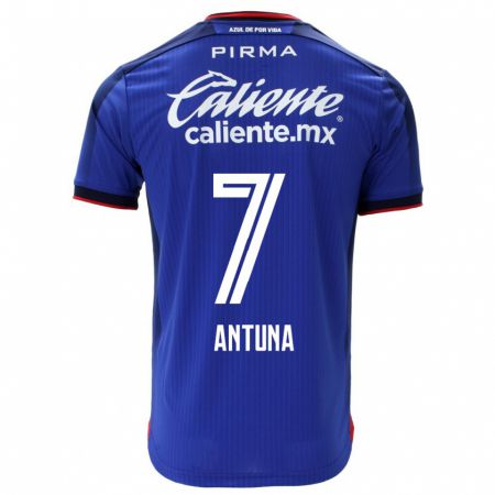 Kandiny Niño Camiseta Uriel Antuna #7 Azul 1ª Equipación 2023/24 La Camisa Chile