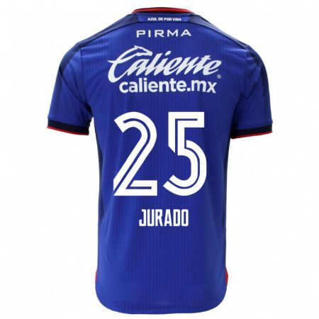 Kandiny Niño Camiseta Sebastián Jurado #25 Azul 1ª Equipación 2023/24 La Camisa Chile