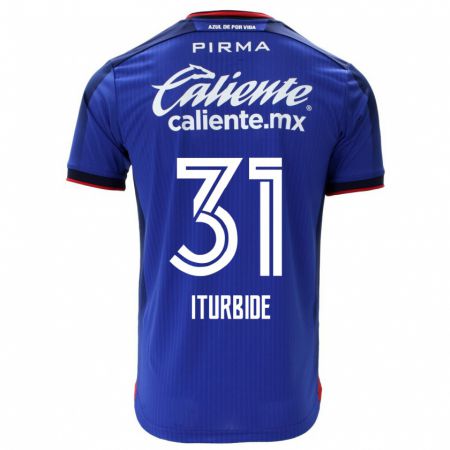 Kandiny Niño Camiseta Luis Iturbide #31 Azul 1ª Equipación 2023/24 La Camisa Chile