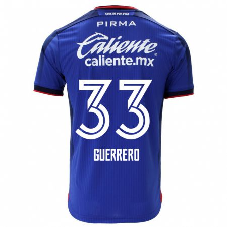 Kandiny Niño Camiseta Rafael Guerrero #33 Azul 1ª Equipación 2023/24 La Camisa Chile