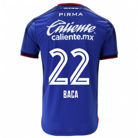 Kandiny Niño Camiseta Rafael Baca #22 Azul 1ª Equipación 2023/24 La Camisa Chile