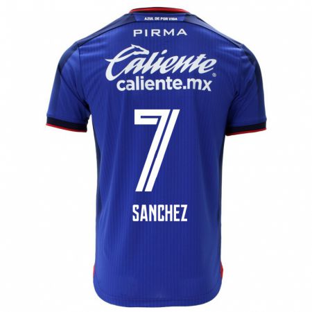 Kandiny Niño Camiseta Andrea Sanchez #7 Azul 1ª Equipación 2023/24 La Camisa Chile