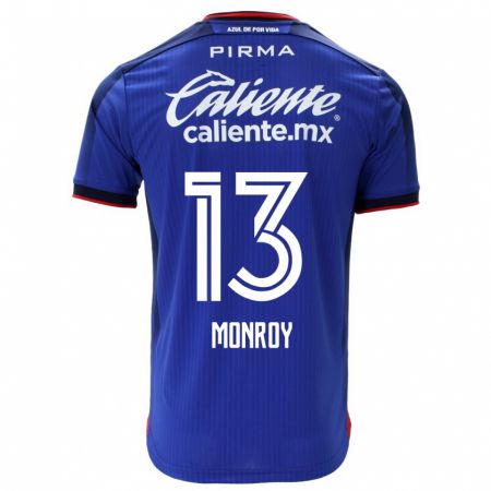 Kandiny Niño Camiseta Daniela Monroy #13 Azul 1ª Equipación 2023/24 La Camisa Chile