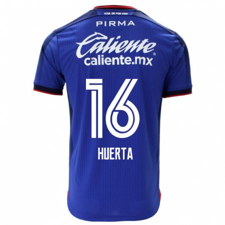 Kandiny Niño Camiseta Ana Gabriela Huerta #16 Azul 1ª Equipación 2023/24 La Camisa Chile