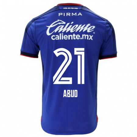 Kandiny Niño Camiseta Karime Abud #21 Azul 1ª Equipación 2023/24 La Camisa Chile