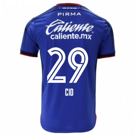 Kandiny Niño Camiseta Claudia Cid #29 Azul 1ª Equipación 2023/24 La Camisa Chile
