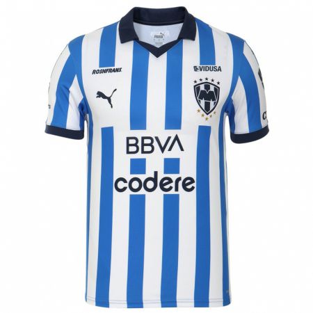 Kandiny Niño Camiseta Barbara Olivieri #21 Azul Blanco 1ª Equipación 2023/24 La Camisa Chile