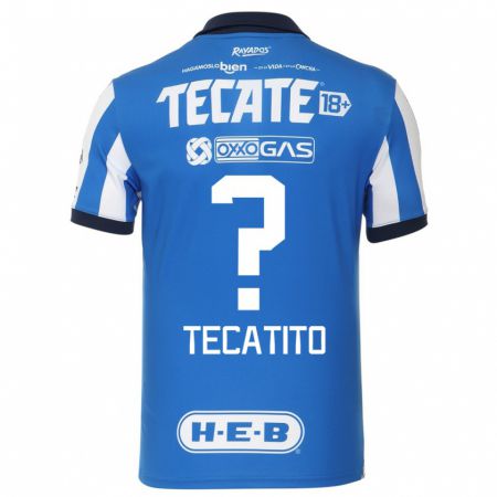 Kandiny Niño Camiseta Tecatito #0 Azul Blanco 1ª Equipación 2023/24 La Camisa Chile