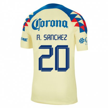 Kandiny Niño Camiseta Richard Sánchez #20 Amarillo 1ª Equipación 2023/24 La Camisa Chile