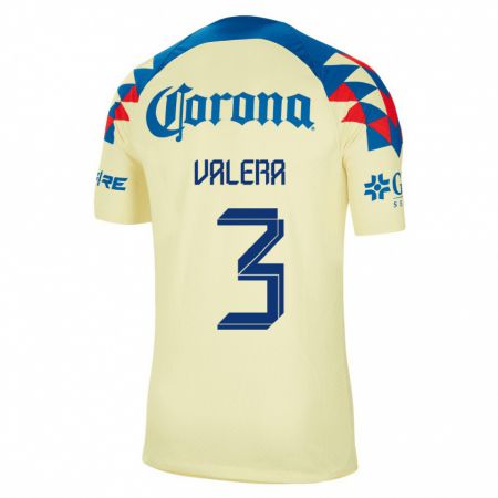 Kandiny Niño Camiseta Selene Valera #3 Amarillo 1ª Equipación 2023/24 La Camisa Chile