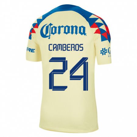 Kandiny Niño Camiseta Scarlett Camberos #24 Amarillo 1ª Equipación 2023/24 La Camisa Chile