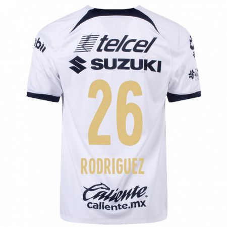 Kandiny Niño Camiseta Lucia Rodriguez #26 Blanco 1ª Equipación 2023/24 La Camisa Chile