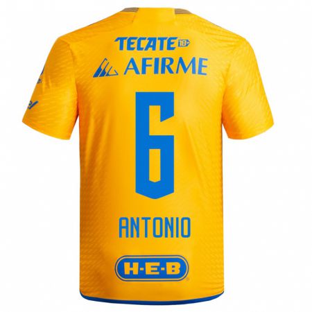 Kandiny Niño Camiseta Nancy Antonio #6 Amarillo 1ª Equipación 2023/24 La Camisa Chile