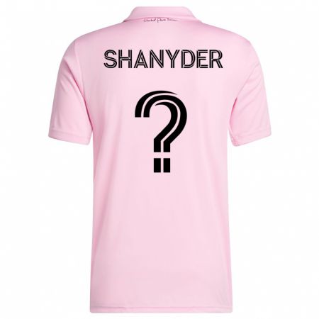 Kandiny Niño Camiseta Shanyder Borgelin #0 Rosa 1ª Equipación 2023/24 La Camisa Chile