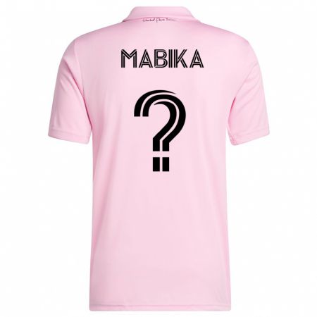 Kandiny Niño Camiseta Aimé Mabika #0 Rosa 1ª Equipación 2023/24 La Camisa Chile