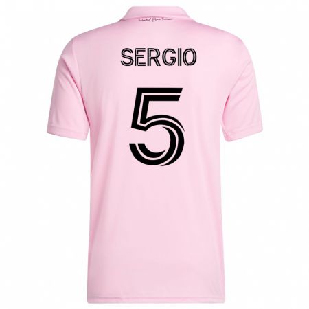 Kandiny Niño Camiseta Sergio Busquets #5 Rosa 1ª Equipación 2023/24 La Camisa Chile