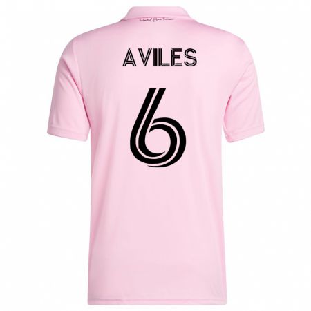 Kandiny Niño Camiseta Tomás Avilés #6 Rosa 1ª Equipación 2023/24 La Camisa Chile