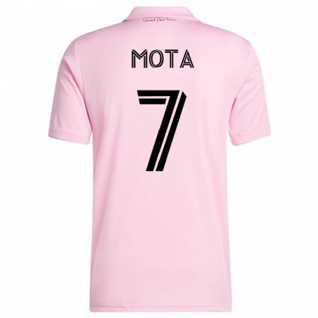 Kandiny Niño Camiseta Jean Mota #7 Rosa 1ª Equipación 2023/24 La Camisa Chile