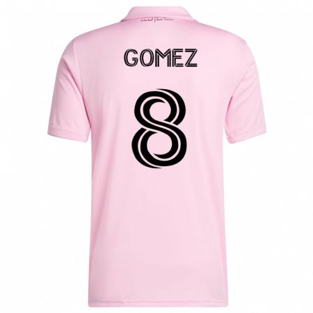 Kandiny Niño Camiseta Diego Gómez #8 Rosa 1ª Equipación 2023/24 La Camisa Chile