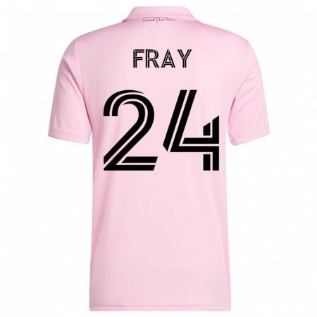 Kandiny Niño Camiseta Ian Fray #24 Rosa 1ª Equipación 2023/24 La Camisa Chile