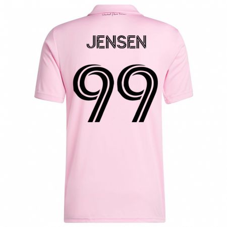 Kandiny Niño Camiseta Cole Jensen #99 Rosa 1ª Equipación 2023/24 La Camisa Chile