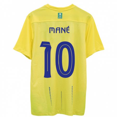Kandiny Niño Camiseta Sadio Mané #10 Amarillo 1ª Equipación 2023/24 La Camisa Chile