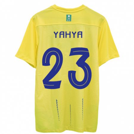 Kandiny Niño Camiseta Ayman Yahya #23 Amarillo 1ª Equipación 2023/24 La Camisa Chile