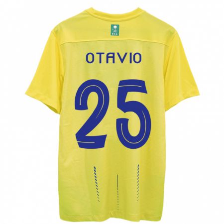 Kandiny Niño Camiseta Otávio #25 Amarillo 1ª Equipación 2023/24 La Camisa Chile