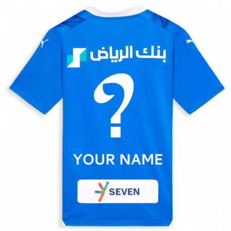 Kandiny Niño Camiseta Su Nombre #0 Azul 1ª Equipación 2023/24 La Camisa Chile