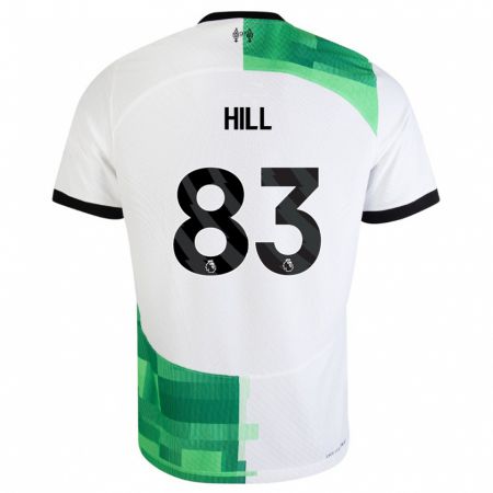 Kandiny Niño Camiseta Tom Hill #83 Blanco Verde 2ª Equipación 2023/24 La Camisa Chile