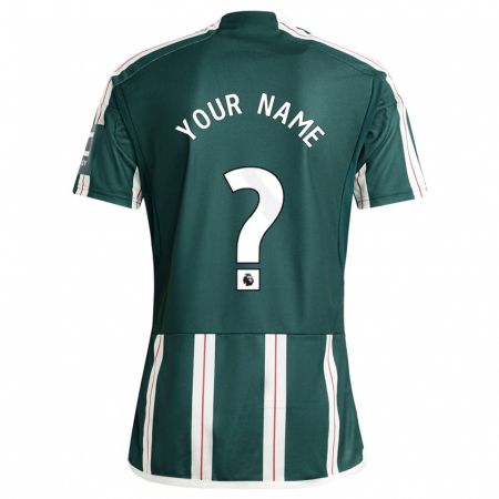 Kandiny Niño Camiseta Su Nombre #0 Verde Oscuro 2ª Equipación 2023/24 La Camisa Chile