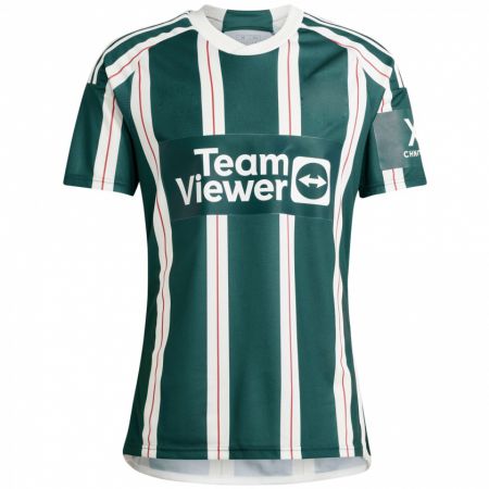 Kandiny Niño Camiseta Kobbie Mainoo #37 Verde Oscuro 2ª Equipación 2023/24 La Camisa Chile