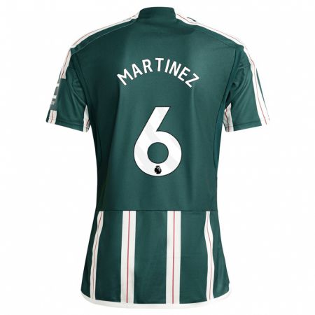 Kandiny Niño Camiseta Lisandro Martínez #6 Verde Oscuro 2ª Equipación 2023/24 La Camisa Chile