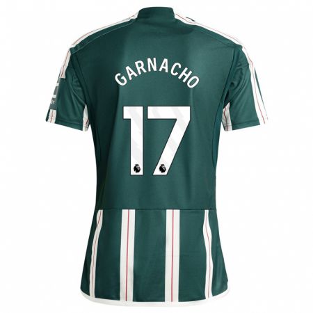 Kandiny Niño Camiseta Alejandro Garnacho #17 Verde Oscuro 2ª Equipación 2023/24 La Camisa Chile