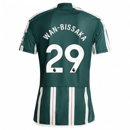 Kandiny Niño Camiseta Aaron Wan-Bissaka #29 Verde Oscuro 2ª Equipación 2023/24 La Camisa Chile