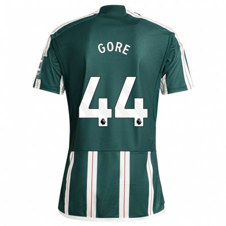 Kandiny Niño Camiseta Daniel Gore #44 Verde Oscuro 2ª Equipación 2023/24 La Camisa Chile