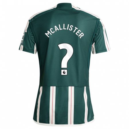 Kandiny Niño Camiseta Finley Mcallister #0 Verde Oscuro 2ª Equipación 2023/24 La Camisa Chile