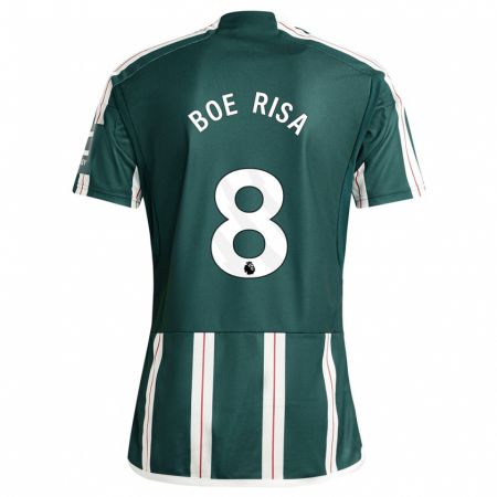 Kandiny Niño Camiseta Vilde Boe Risa #8 Verde Oscuro 2ª Equipación 2023/24 La Camisa Chile