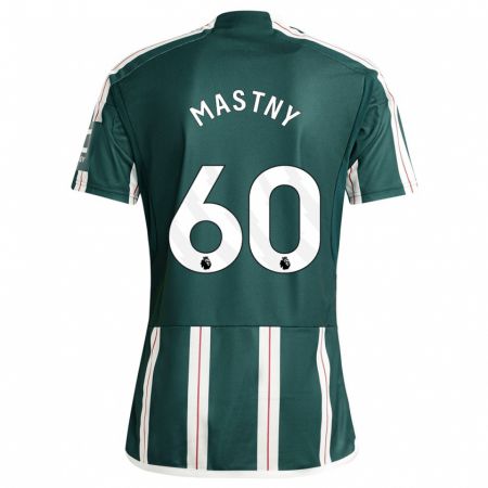 Kandiny Niño Camiseta Ondrej Mastny #60 Verde Oscuro 2ª Equipación 2023/24 La Camisa Chile