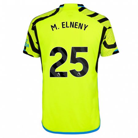 Kandiny Niño Camiseta Mohamed Elneny #25 Amarillo 2ª Equipación 2023/24 La Camisa Chile