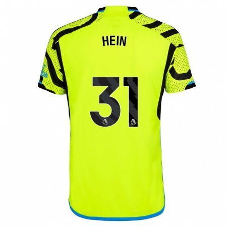Kandiny Niño Camiseta Karl Hein #31 Amarillo 2ª Equipación 2023/24 La Camisa Chile